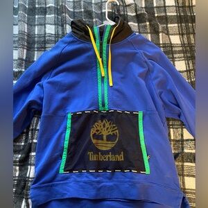 Timberland Mesh Mix Media Pullover Hoodie Sweatshirt
Size: Large